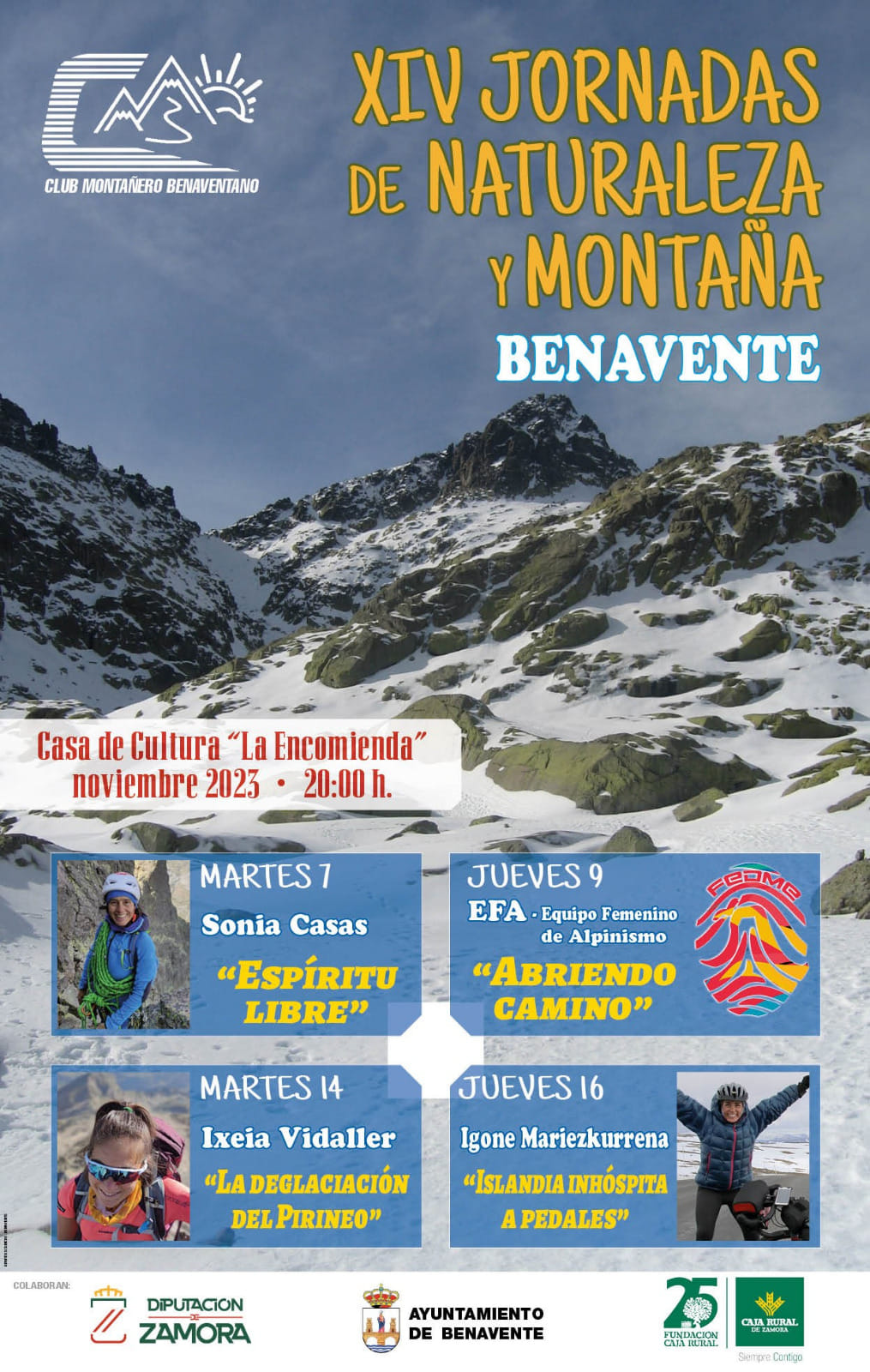El CD Montañero Benaventano organiza las XIV Jornadas de Naturaleza y Montaña