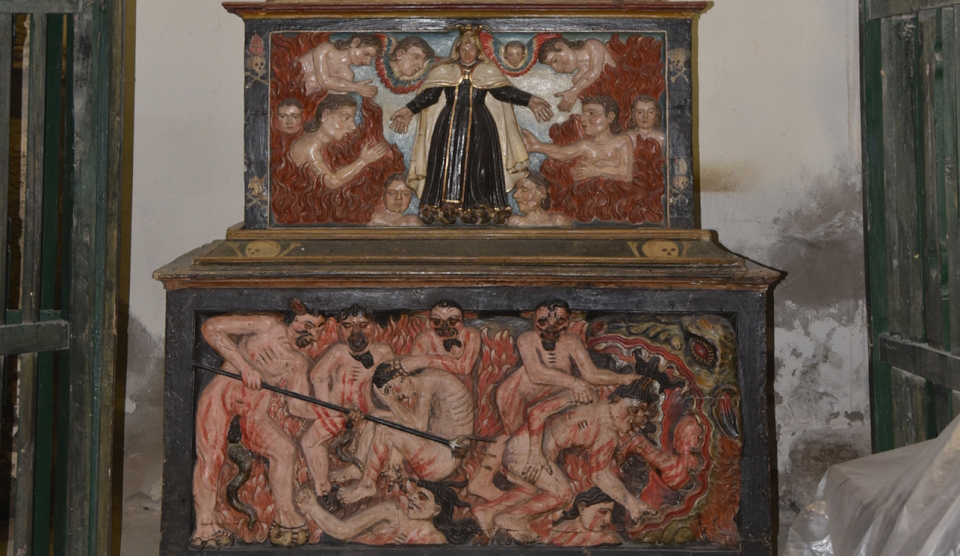El CEB “Ledo del Pozo” inicia la restauración del túmulo funerario en el Santuario de la Virgen de la Carballeda, Rionegro del Puente